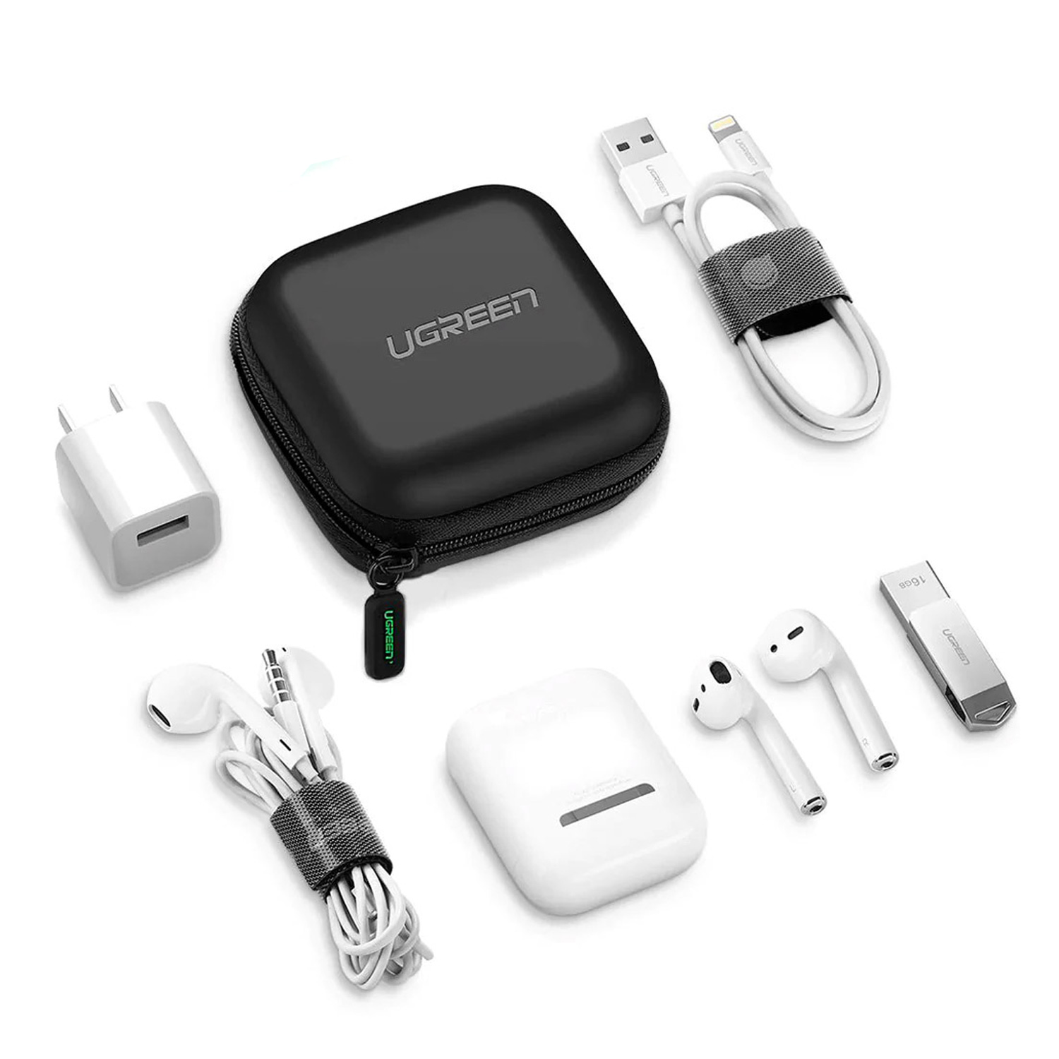 Estuche Rigido Para Auriculares Ugreen Negro 40816 - Imagen 5