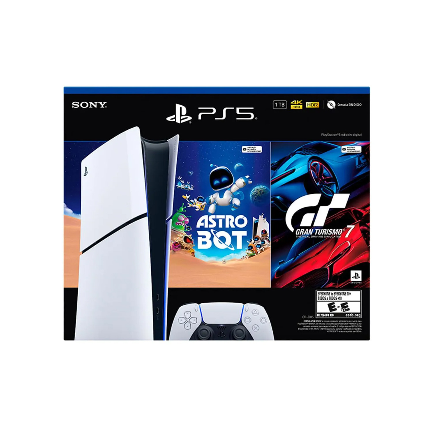 Consola PlayStation 5 Slim Digital Bundle Astro Bot y Gran Turismo 7 - Imagen 2