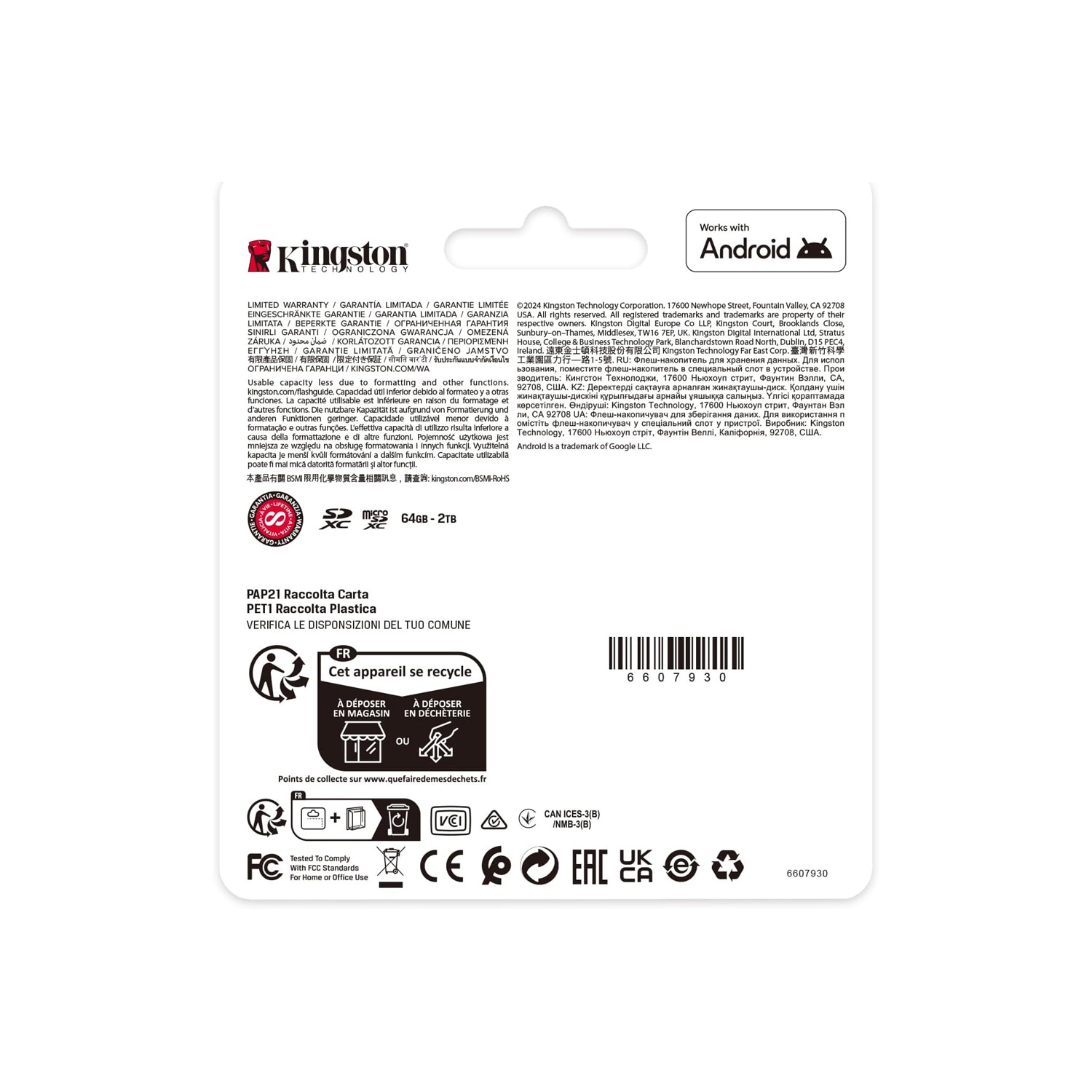 Tarjeta MicroSD Kingston 512GB Canvas Plus Gen 3 150Mbps A1 - Imagen 6