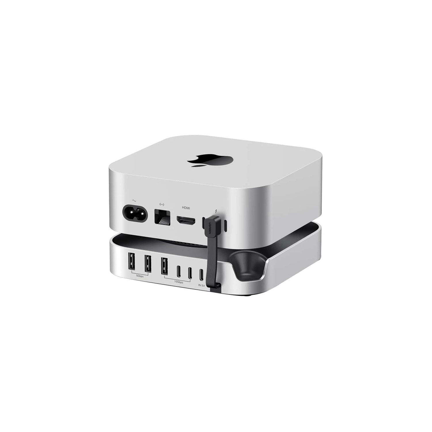 Docking Ugreen Mac Mini M4 USB-C 8 en 1 SSD NVMe 10Gbps CM841-65487 Blanco - Imagen 2