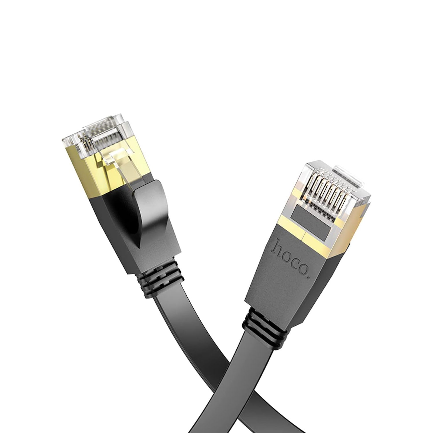 Cable De Red Hoco Cat6 Plano Cobre Puro RJ45 10m Negro - Imagen 3