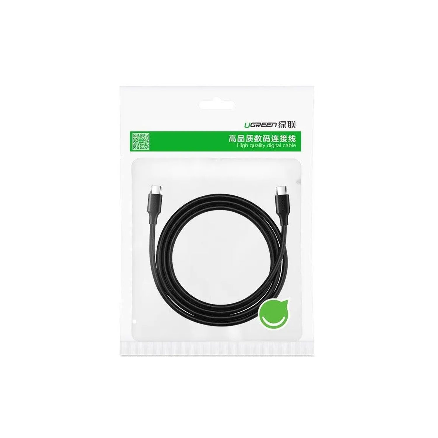 Cable Ugreen USB 2.0 Type-C a Type-C 1.5M 60W Negro US286 50998 - Imagen 4