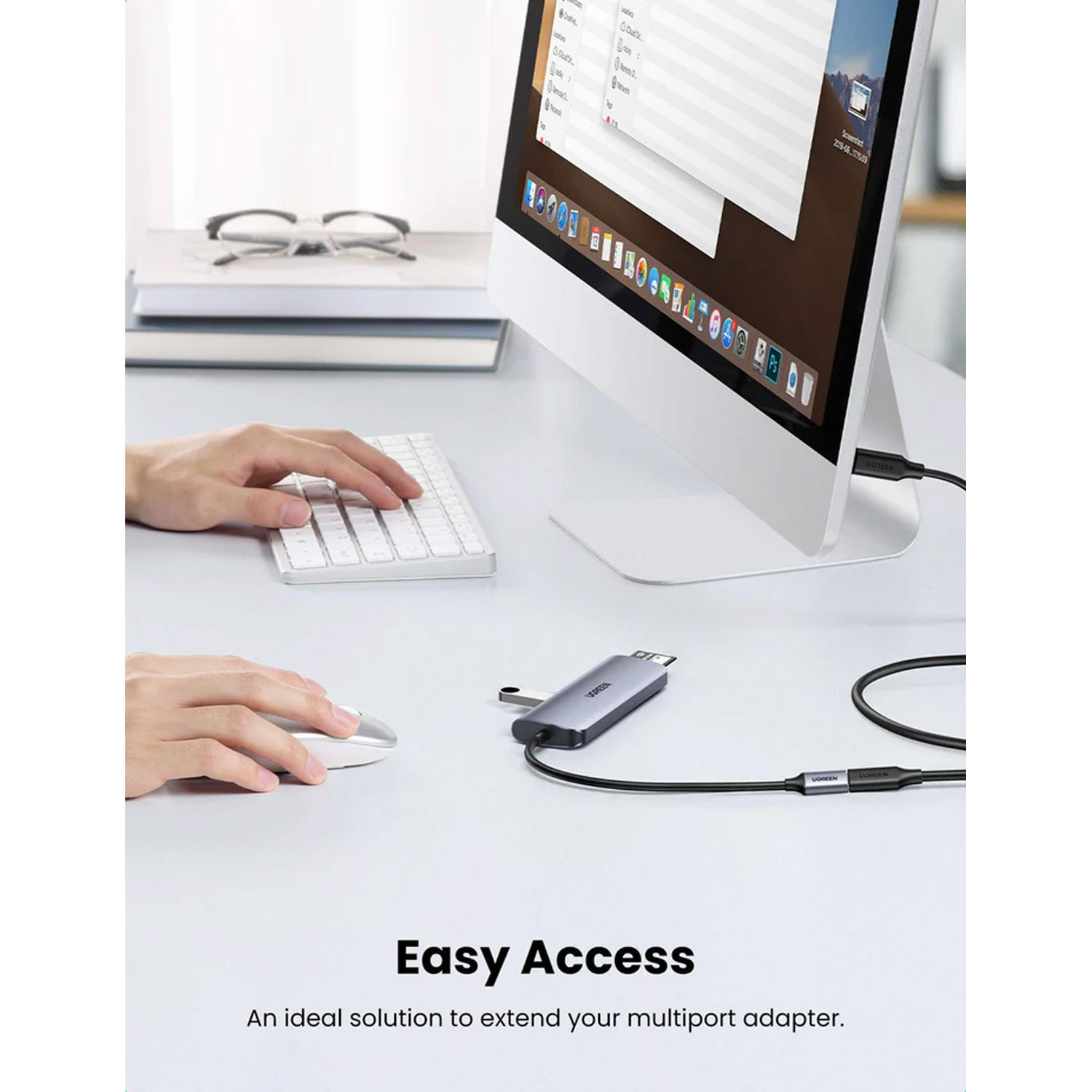 Cable Extensor Ugreen USB-C/M a USB-C/H Gen2 1M Negro US353 10387 - Imagen 4