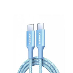 Cable Ugreen USB-C a USB-C PD Fast Charging Trenzado 2M 100W Azul L502 65254