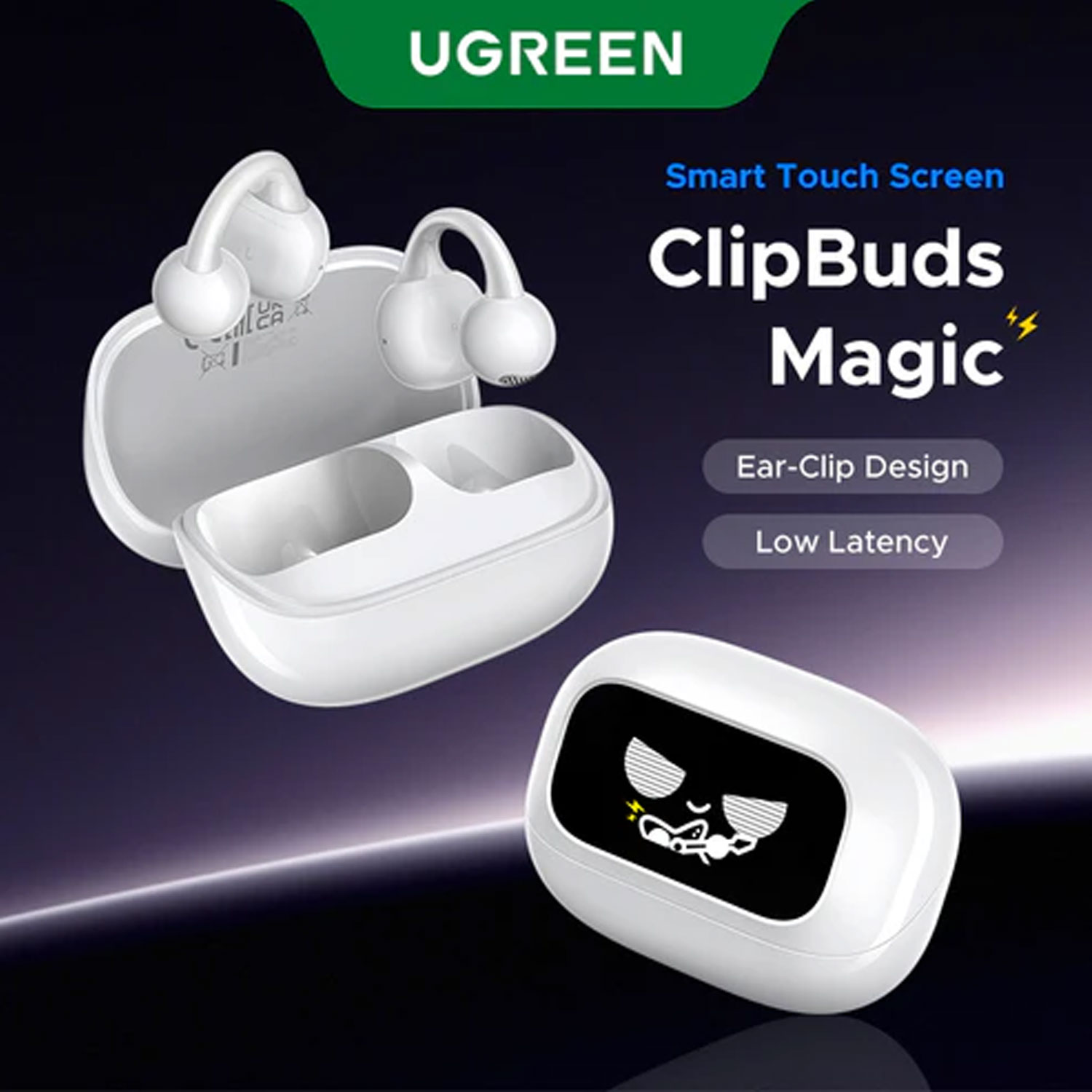 Audifonos Ugreen ClipBuds Magic True Wireless Bluetooth White WS208 55136 - Imagen 4