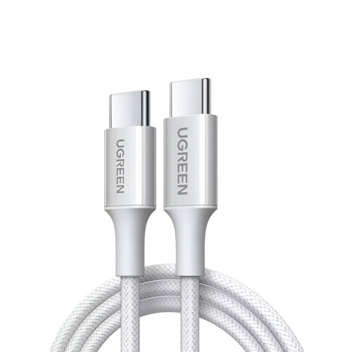 Cable Ugreen USB-C a USB-C PD Fast Charging Trenzado 1M 100W Gris L502 65255