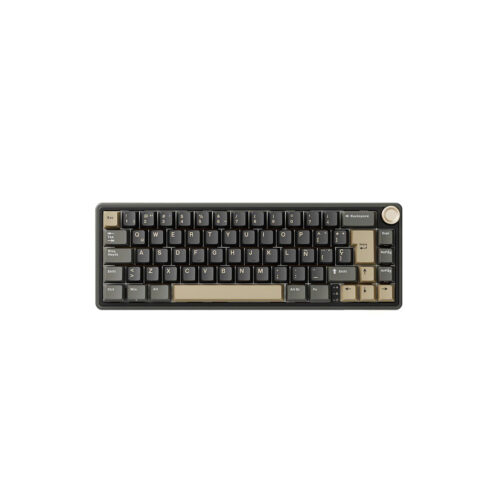 Teclado Mecánico Gamer Royal Kludge RK R65 Cableado SP Phantom Chartreuse Switch