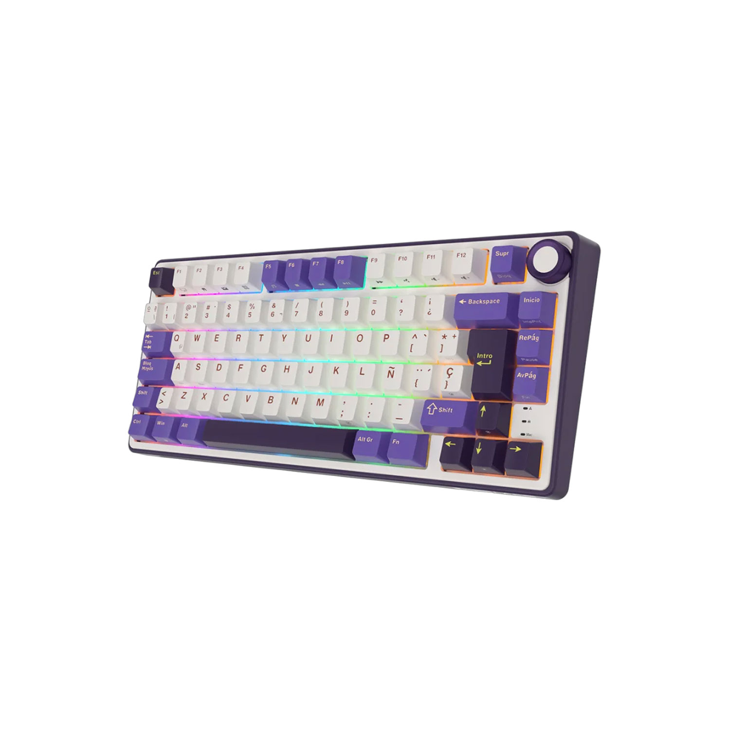 Teclado Mecánico Gamer Royal Kludge RK R75 Cableado SP Blackberry Mouse-K Silver Switch - Imagen 3