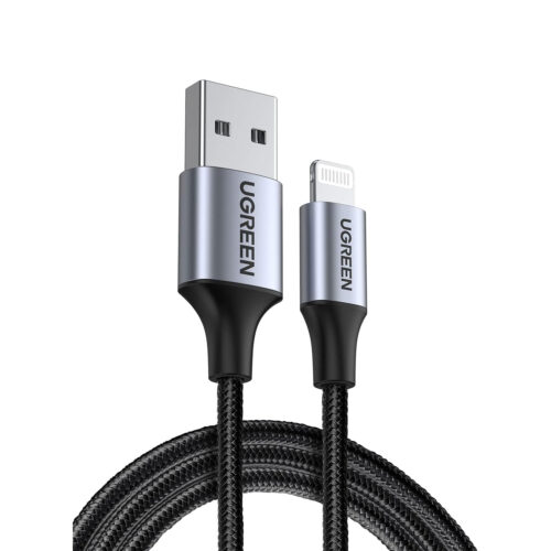 Cable Ugreen Lightning a USB-C Trenzado 1m Negro 60156
