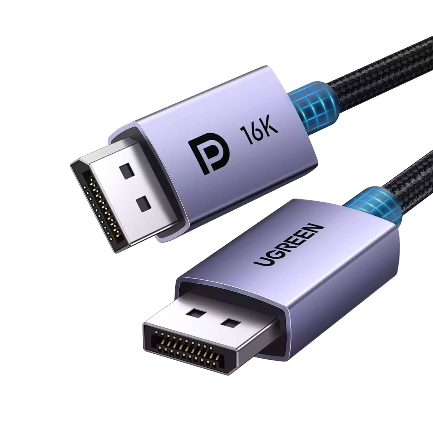 Cable Ugreen DisplayPort 2.1 16K 30 Hz 40Gbps 2m 15384 - Imagen 2