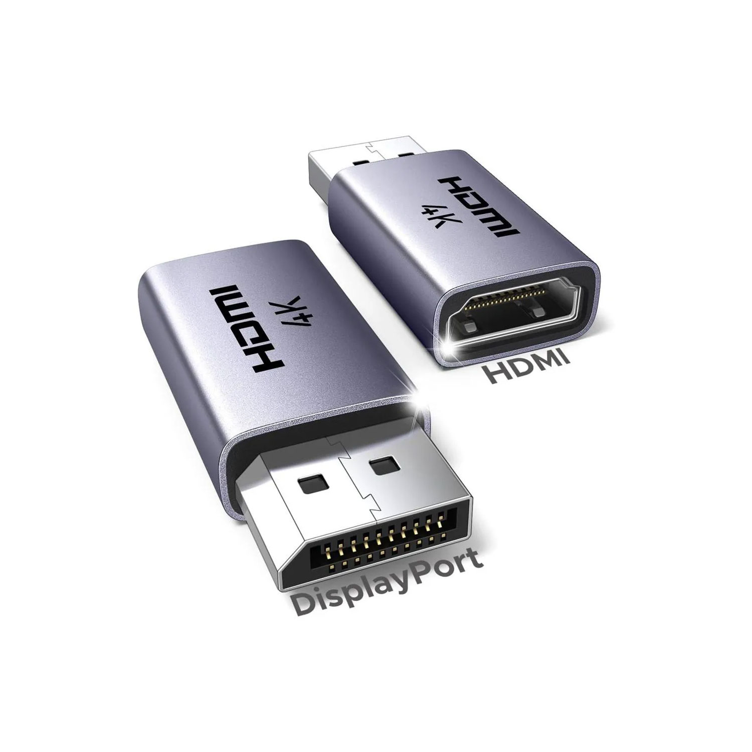 Adaptador Ugreen DisplayPort a HDMI Pack x2 4K Aluminio 55935