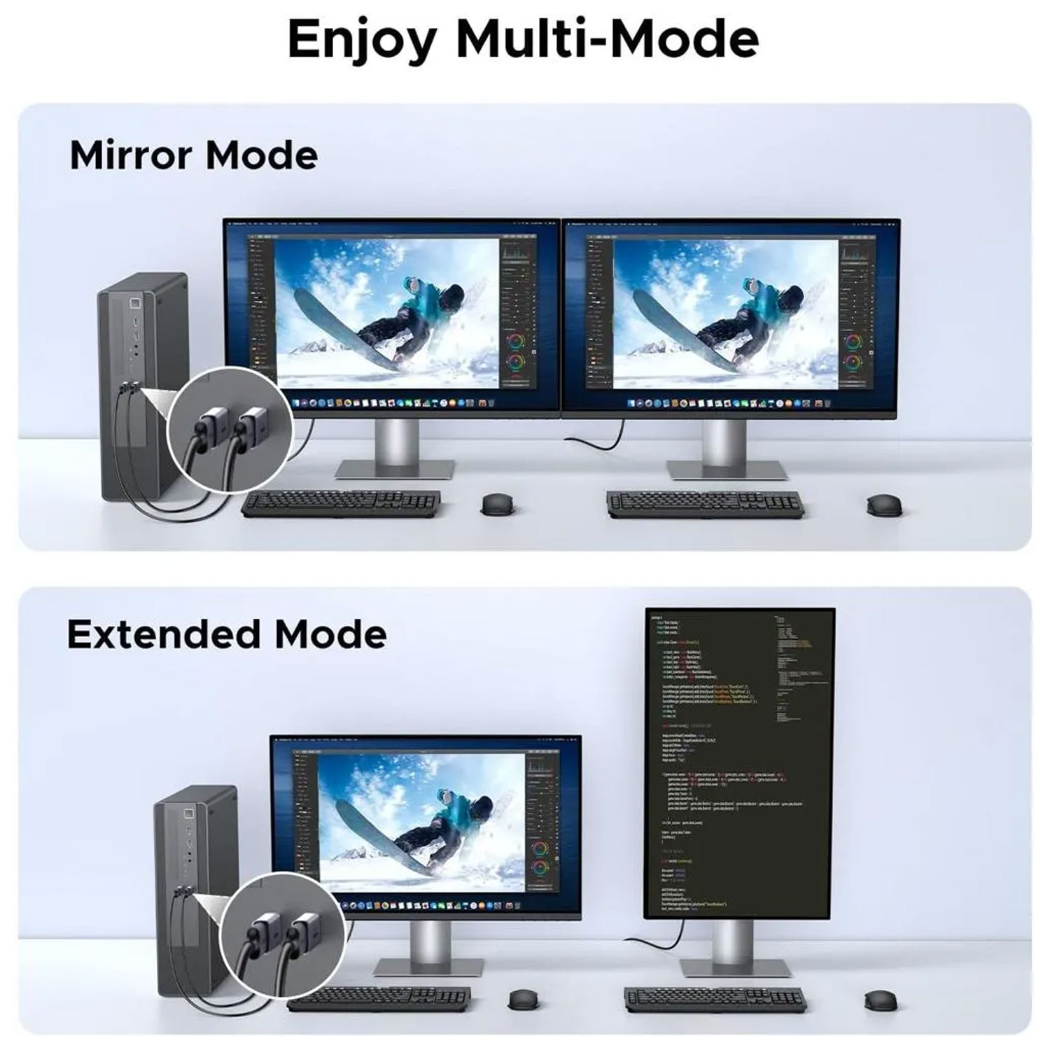 Adaptador Ugreen DisplayPort a HDMI Pack x2 4K Aluminio 55935 - Imagen 4