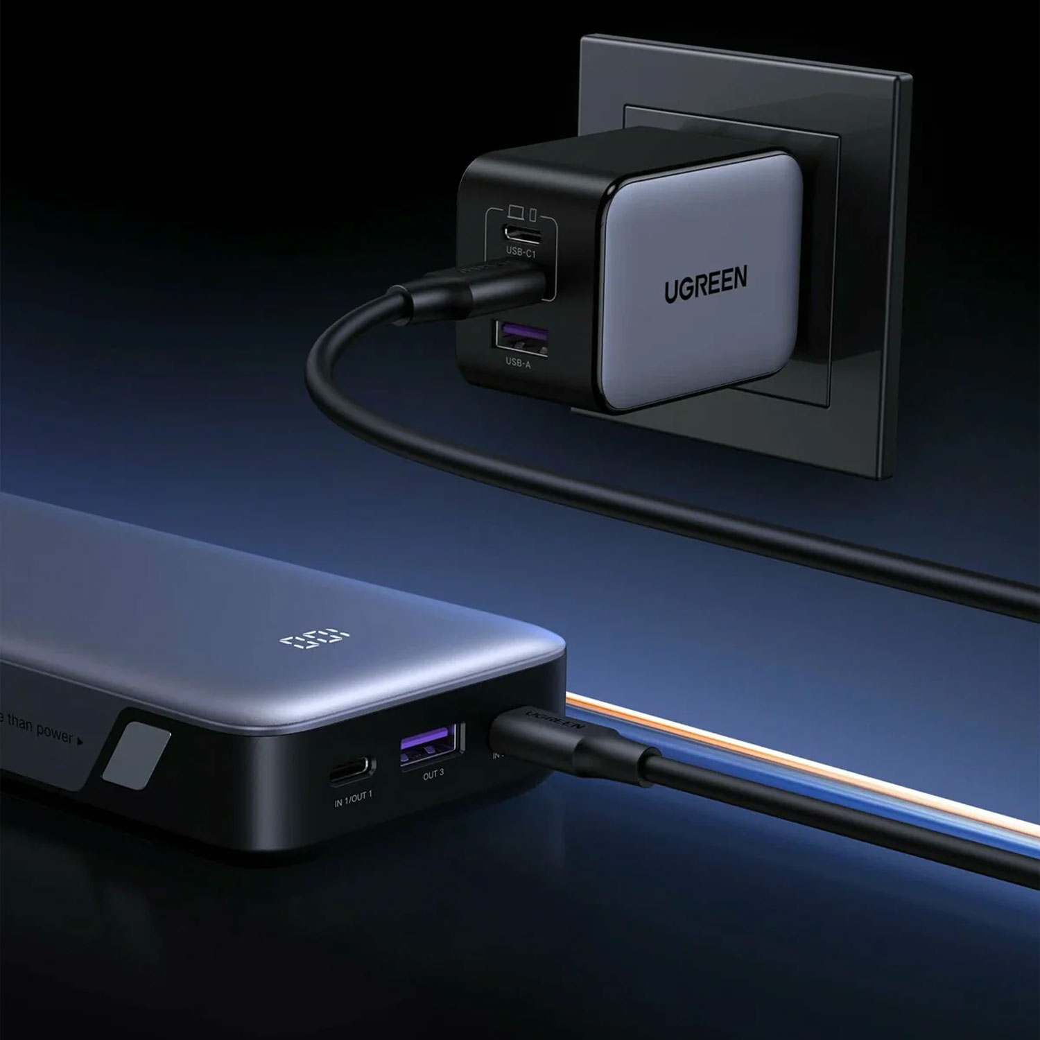 Power Bank Ugreen 30W 10000 mAh Carga Rápida 55994B - Imagen 6