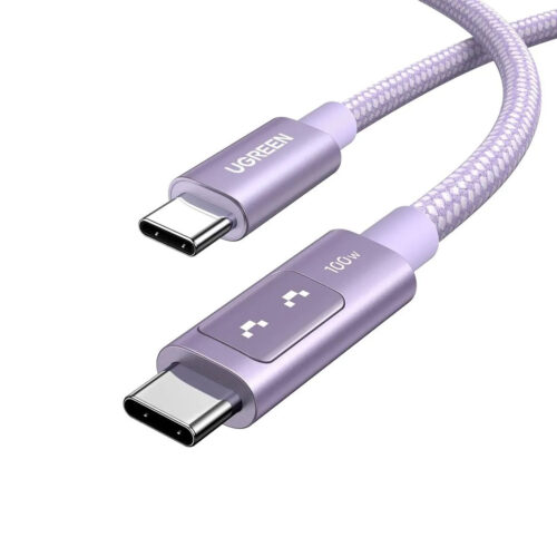 Cable Ugreen Uno Usb-C A Usb-C Pd Carga Rápida 2M Morado L509-65216