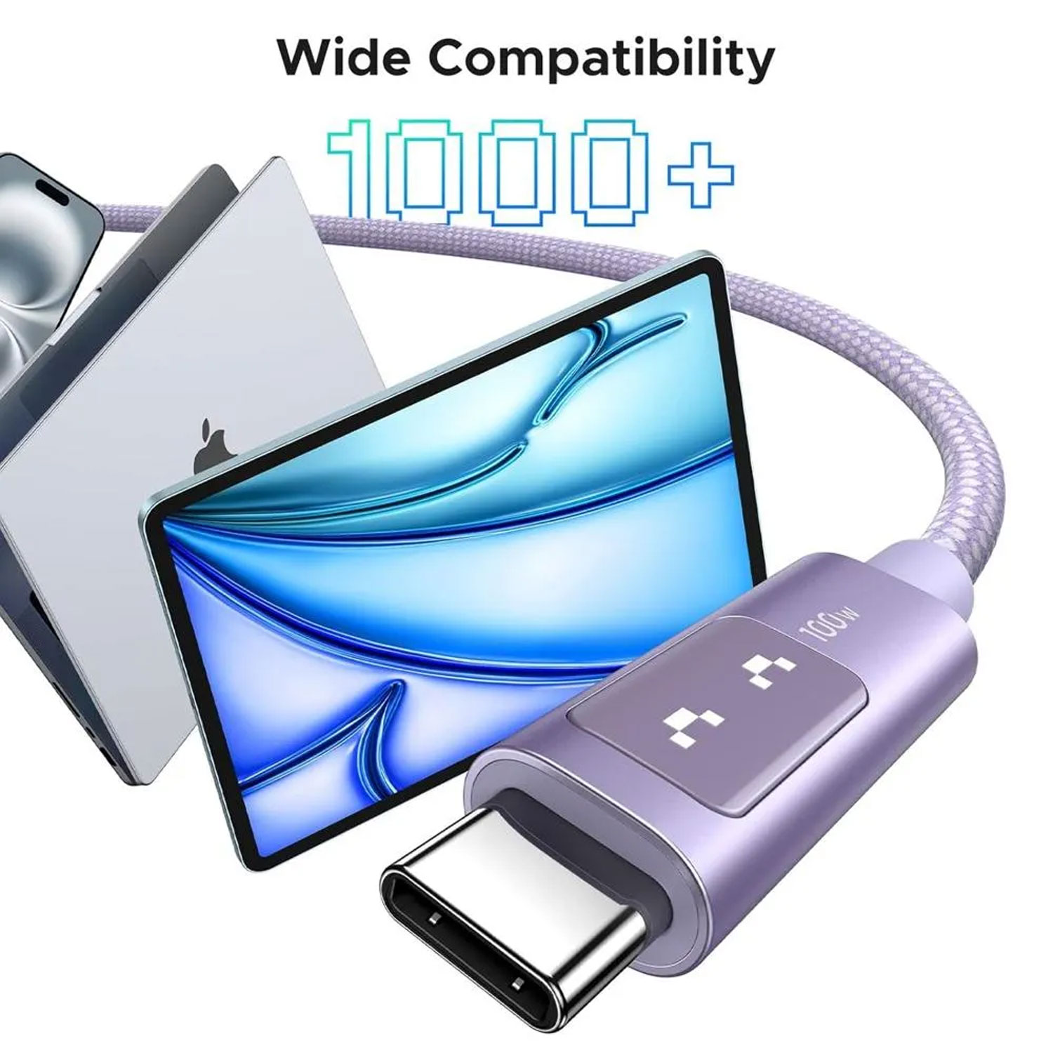 Cable Ugreen Uno Usb-C A Usb-C Pd Carga Rápida 2M Morado L509-65216 - Imagen 6