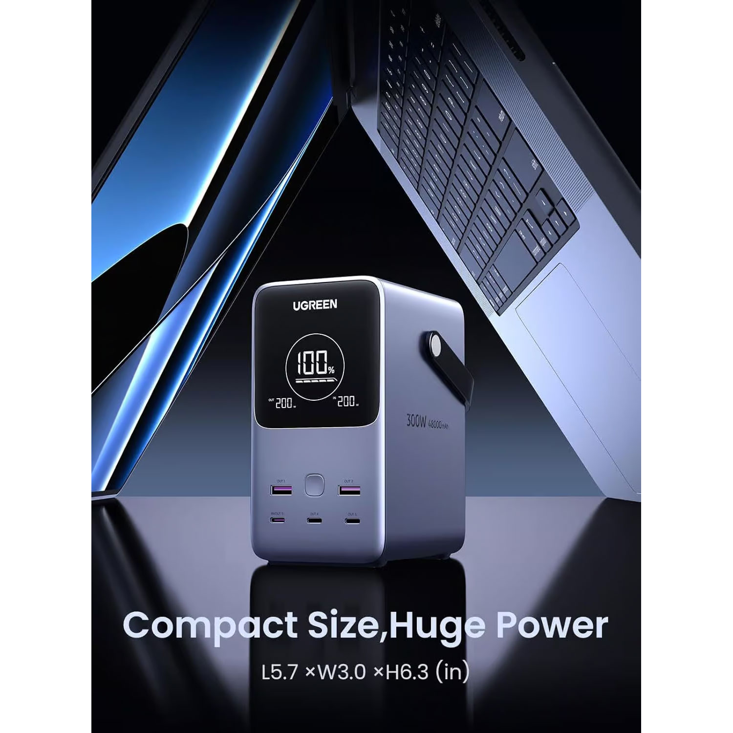 Power Bank Ugreen 48000Mah 300W Carga Rápida Pb770-25286 - Imagen 5