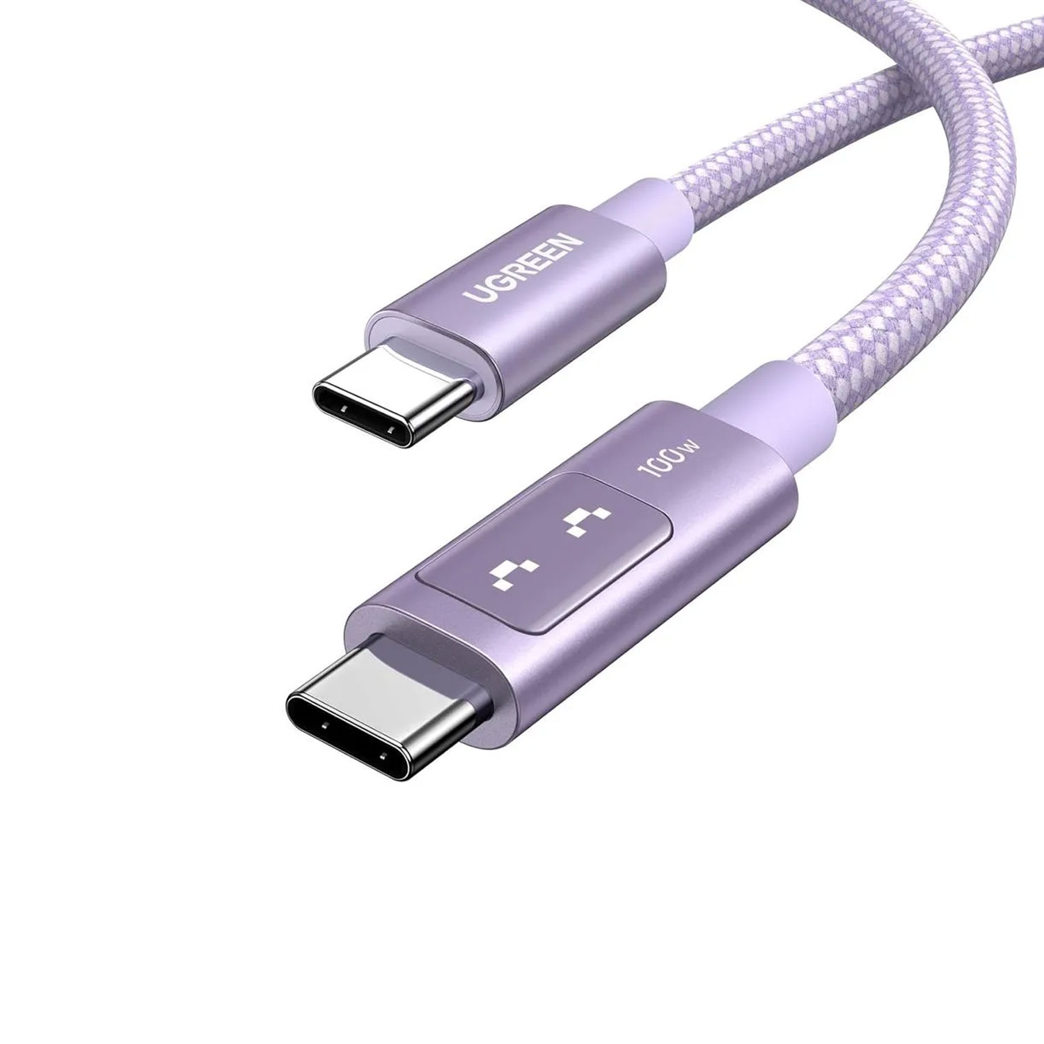 Cable Ugreen Uno Usb-C A Usb-C Pd Carga Rápida 1M Morado L509-65092