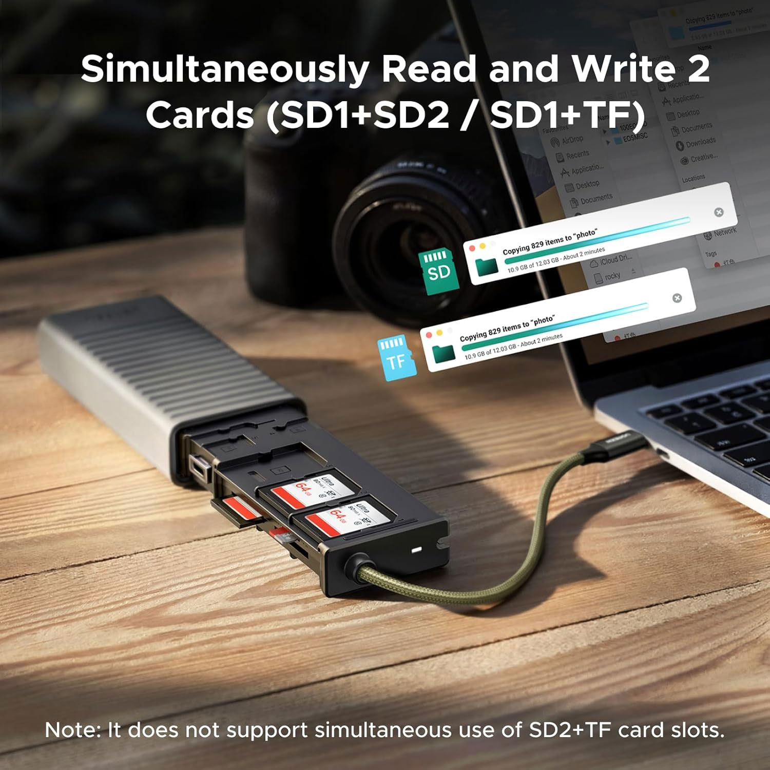 Estuche Con Lector De Tarjetas Ugreen Multifunción Cm856-55899 - Imagen 5