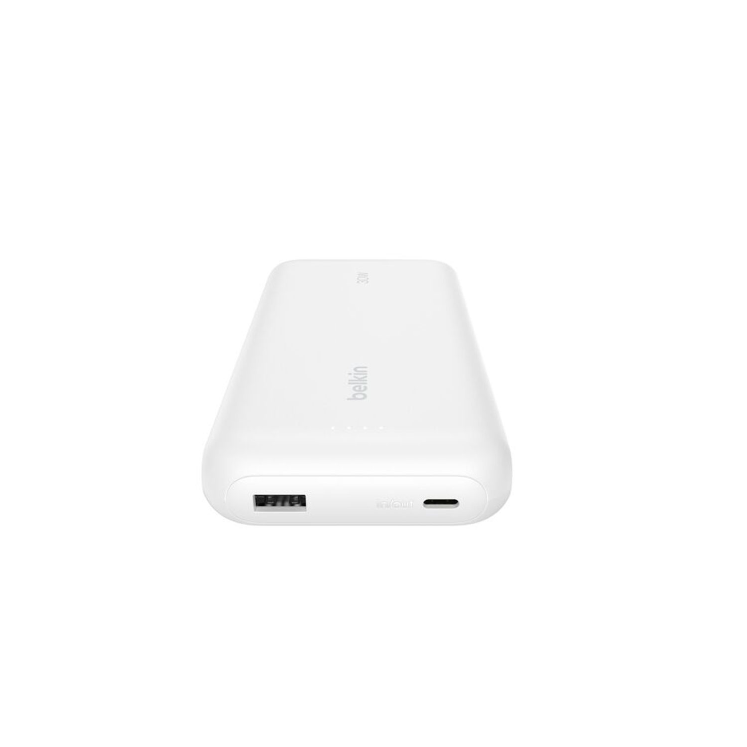 Power Bank Belkin Bpb024 20000Mah 30W Pd Con Cable Usb-C Integrado Blanco - Imagen 5