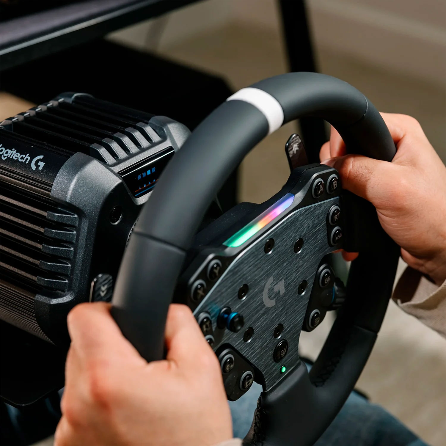 Volante Logitech Rs50 System Racing Wheel Ps5 Ps4 Pc - Imagen 6