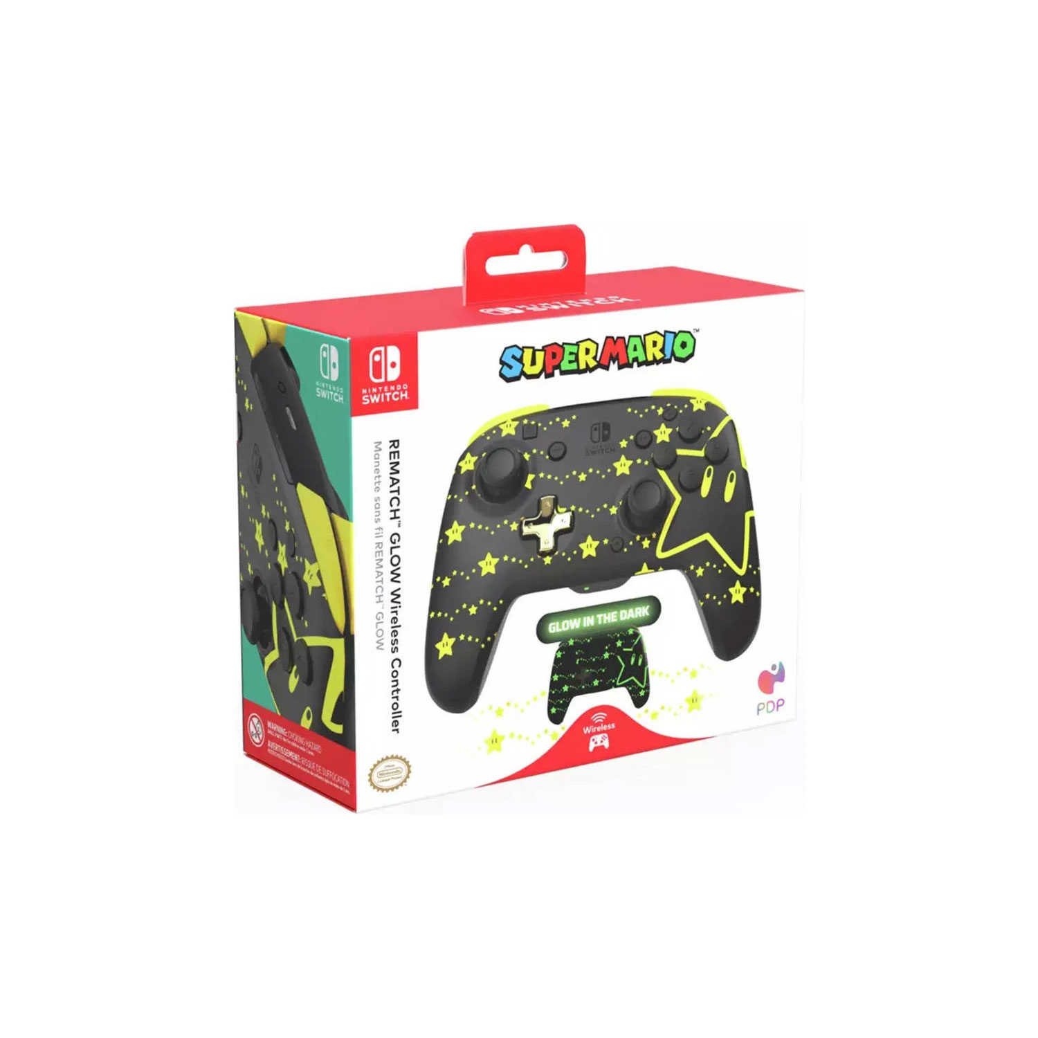Control Pdp Rematch Glow Wireless Super Mario Para Nintendo Switch - Imagen 6