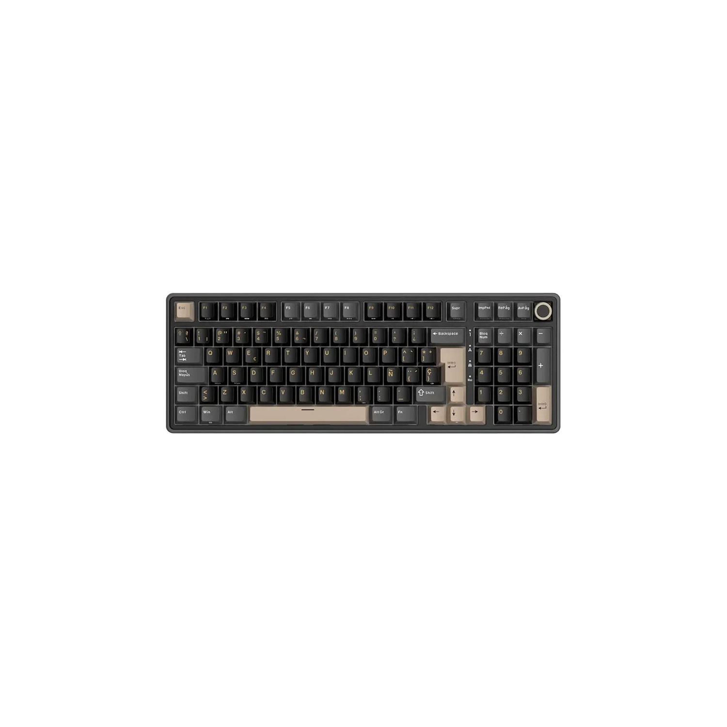 Teclado Gamer Royal Kludge Rk-R98Pro Cableado Phantom Creamy Switch - Imagen 2