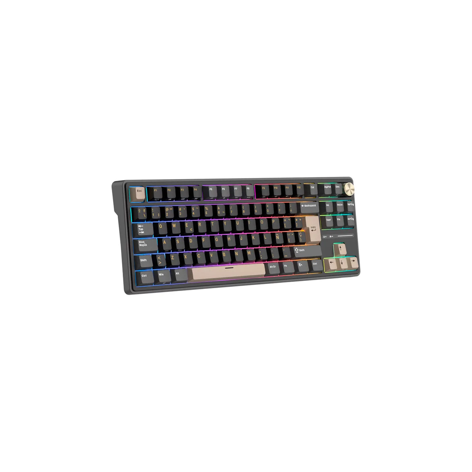 Teclado Gamer Royal Kludge Rk-R87Pro Tkl Cableado Phantom Creamy Switch - Imagen 3