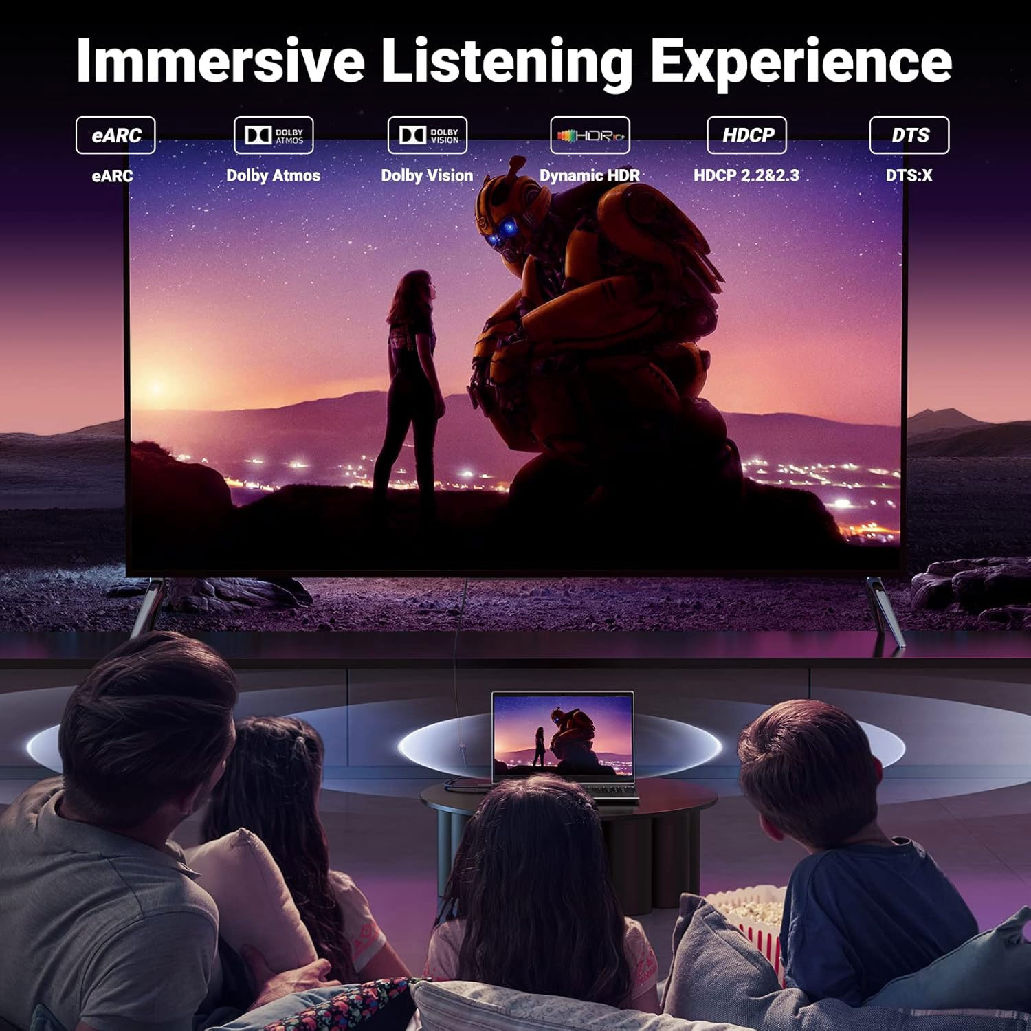 Cable Extension Hdmi Ugreen Macho A Hembra 1M 8k Negro 40447 - Imagen 4